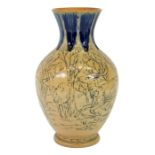 Hannah Barlow for Doulton Lambeth, a stoneware vase