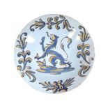 An early 18th century Spanish faience bowl, circa 1710