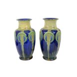 Eliza Simmance for Royal Doulton, a large pair of stoneware vases