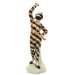 A Samson, Paris porcelain figure of a harlequin