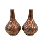 A pair of Boch Freres lustre vases