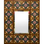 A W N Pugin for Minton, a tile panelled mirror