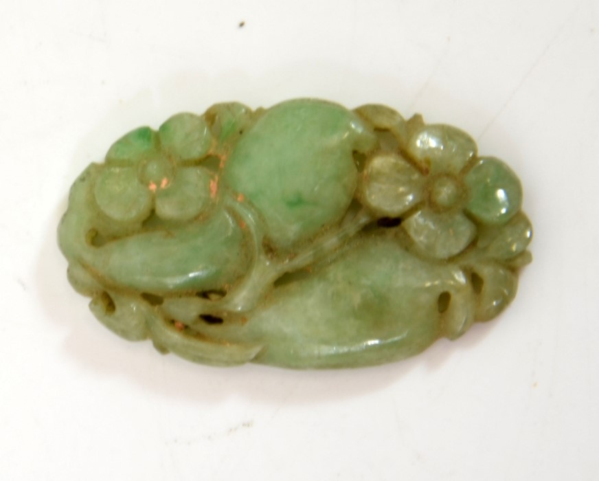A Chinses carved jade plaque
