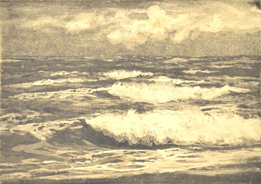 William Lionel Wyllie (1851-1931), Breaking Waves