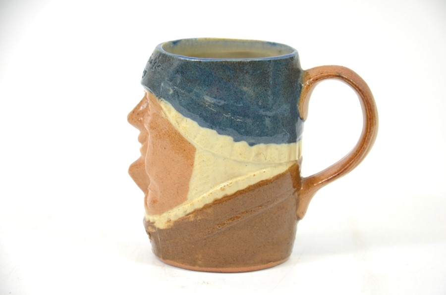 Doulton Lambeth novelty mug, Marriage Day, After Marriage - Image 3 of 5