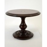 A miniature Victorian mahogany tilt top breakfast table