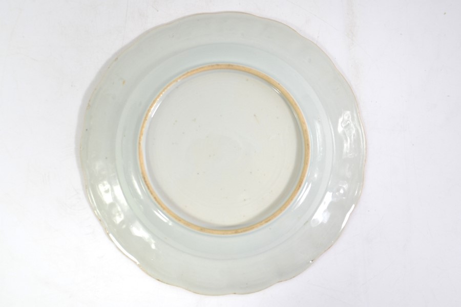 A Chinese blue and white plate, Kangxi or later - Image 4 of 4