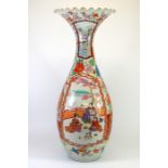 A large Japanese Kutani vase, Meiji