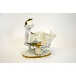 Moore Brothers, a Victorian Blanc de Chine figural comport