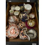 A mixed tray lot of 19th century tea ware