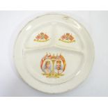 A Silver Jubilee serving plate by James Kent ltd