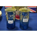 A pair of Royal Doulton stoneware vases