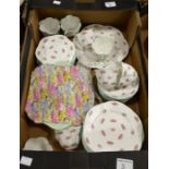 A Shelley Rosebud pattern tea set for eight