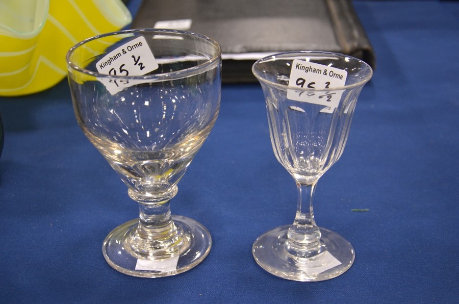 Two early 19th century drinking glasses