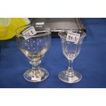 Two early 19th century drinking glasses