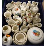 A selection of W.H. Goss crested ware