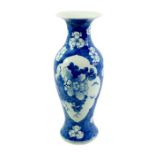 A Chinese blue and white vase