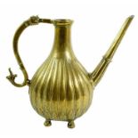 A heavy 18th Century Mughal Ewer or Coffee Pot (Aftaba)