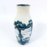 William Moorcroft for James MacIntyre, a Florian Ware Hazledene landscape vase