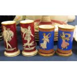 A collection of Neoclassical spill vases depicting