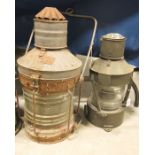 A Meteorite lantern and another smaller lantern (