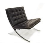 Ludwig Mies Van Der Rohe, a mid 20th century Barcelona Chair