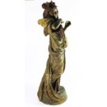 Albin Dobrich for Ernst Wahliss, Turn, an Art Nouveau terracotta figure