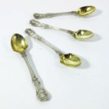 A set of four Victorian silver egg spoons, George Adams