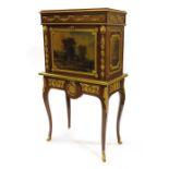 Befort Jeune (attributed), a Louis XV style French mahogany secretaire
