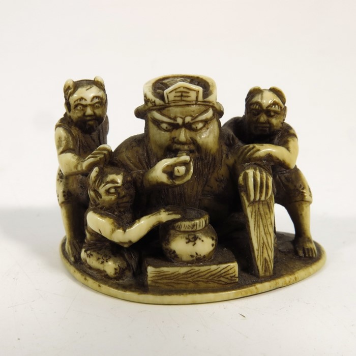 A 19th century Japanese ivory netsuke, Meiji