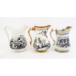 Three Crimean War commemorative jugs