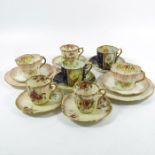 A collection of Nautilus Porcelain tea ware