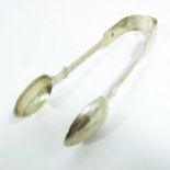 A pair of Victorian provincial silver sugar tongs, Thomas Hart Stone