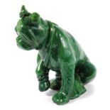 A large Bretby Art Pottery dog, After the War