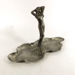 WMF, a Jugendstil silver plated figural dish