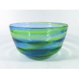 Stevens and Williams, a rainbow glass bowl