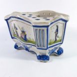 A Henriot Quimper faience bough pot