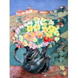 Lillian Delevoryas (1932-2018), Mediterranean in Springtime, watercolour, signed, 39cm x 29cm, frame