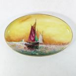 R Scott for Minton, a marine painted dish