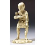 A 19th century Japanese ivory okimono