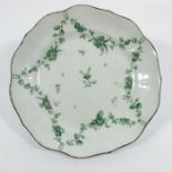 A Bristol porcelain plate