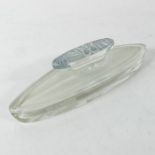 Rene Lalique, a Fleurettes glass nail buffer