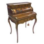 A Louis XV style rosewood Bonheur du jour