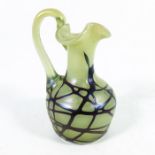A Loetz Pampas miniature glass jug