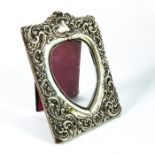 A Victorian silver heart shaped photo frame, Henry Matthews