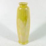 A Ruskin yellow lustre vase