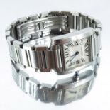 A Cartier ladies Tank wristwatch