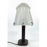 Muller freres, an Art Deco table lamp