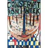 After Friedrich Hundertwasser (1928-2000), New Zealand Conservation Week poster