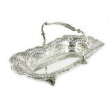 A Victorian silver reticulated basket, Martin, Hall and Co
